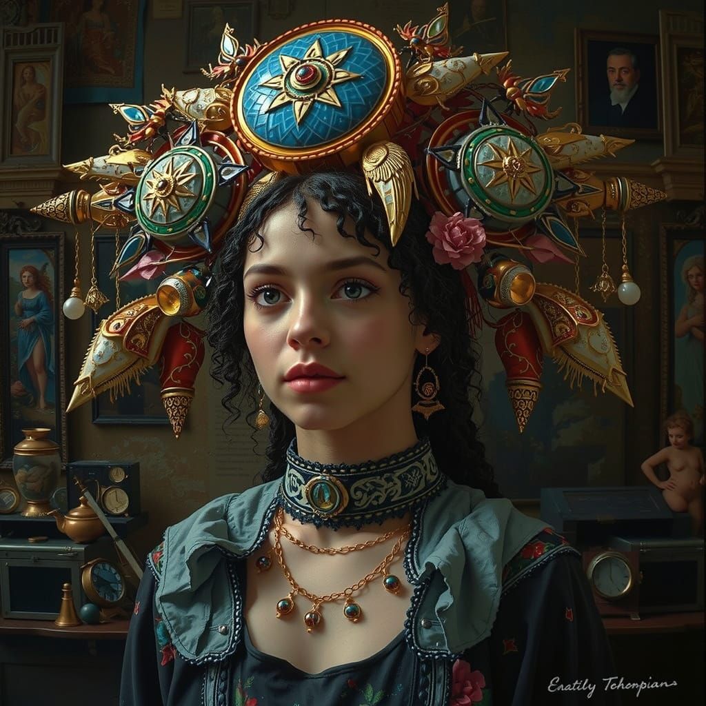 Masterpiece Painting of Beauty and Truth