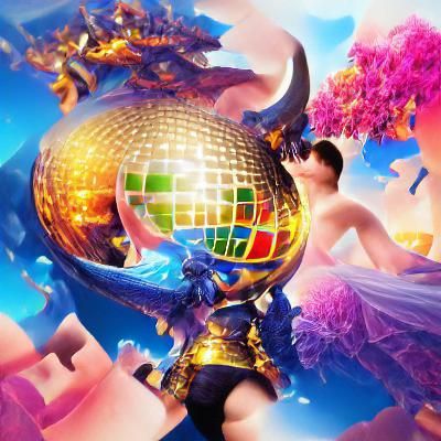 Dancing Fantasy Album Art in Global Illumination