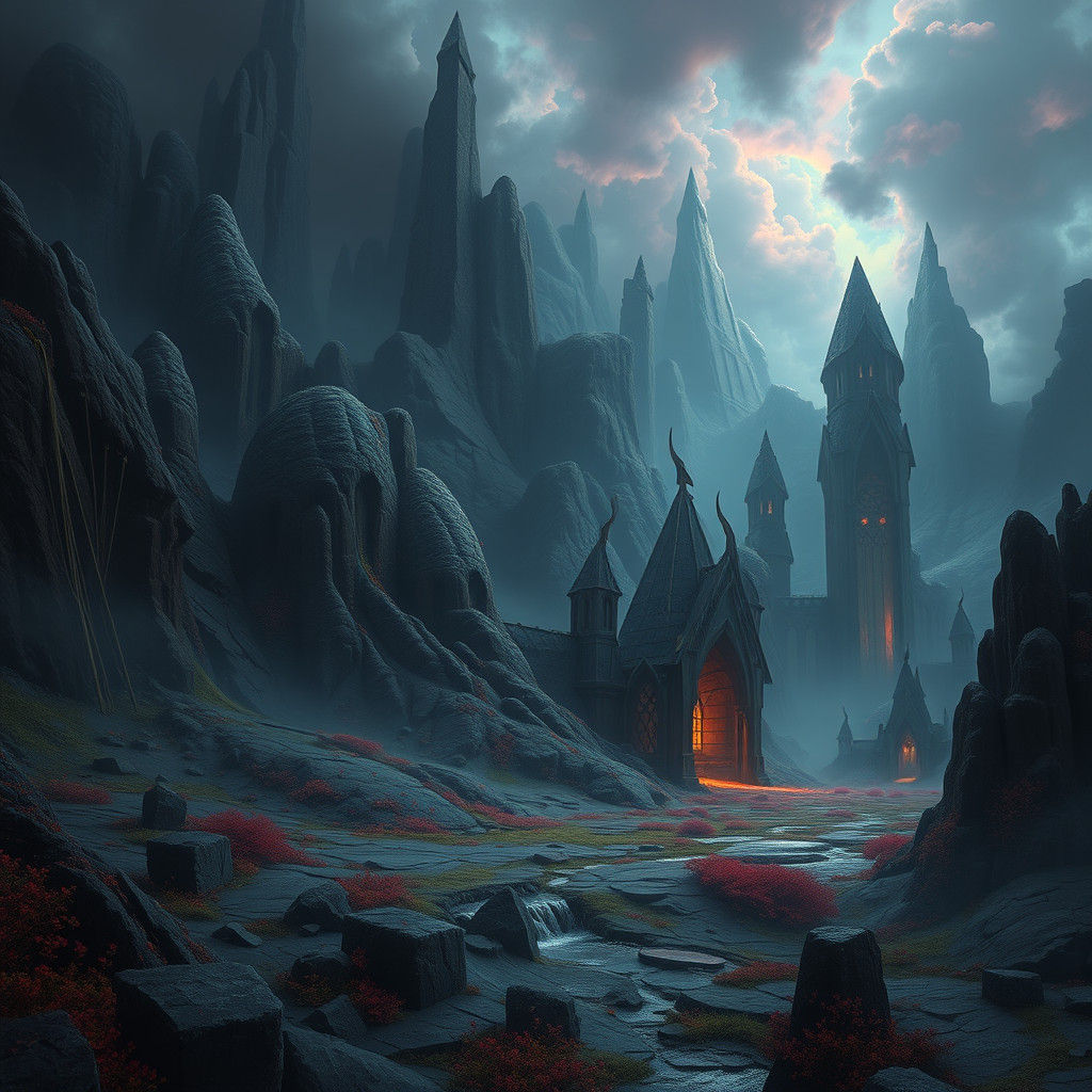 Mystical Realm: Fantasy Concept Art in Rich Colors