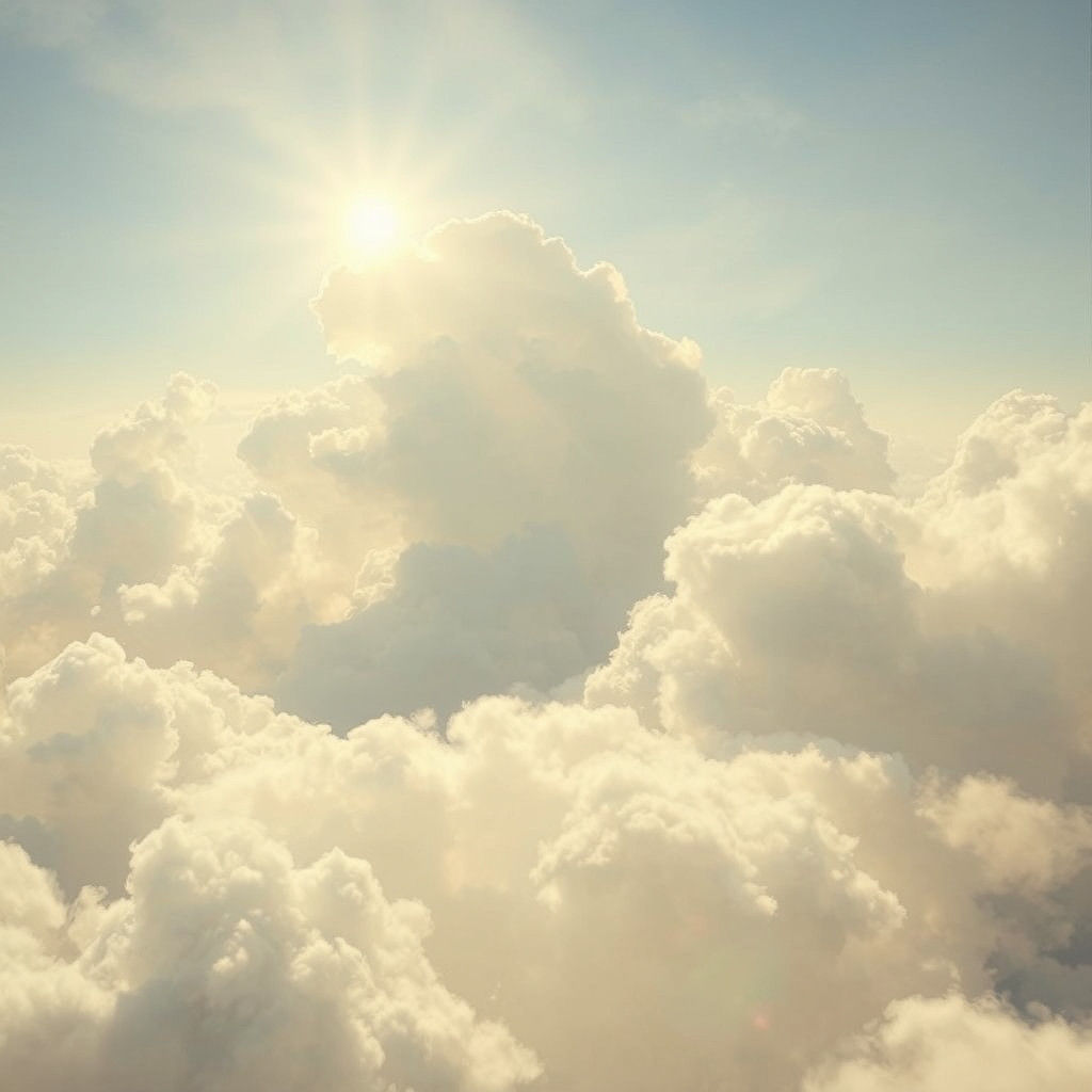 Ethereal Clouds in Infinite Void: Dreamy Abstract Art