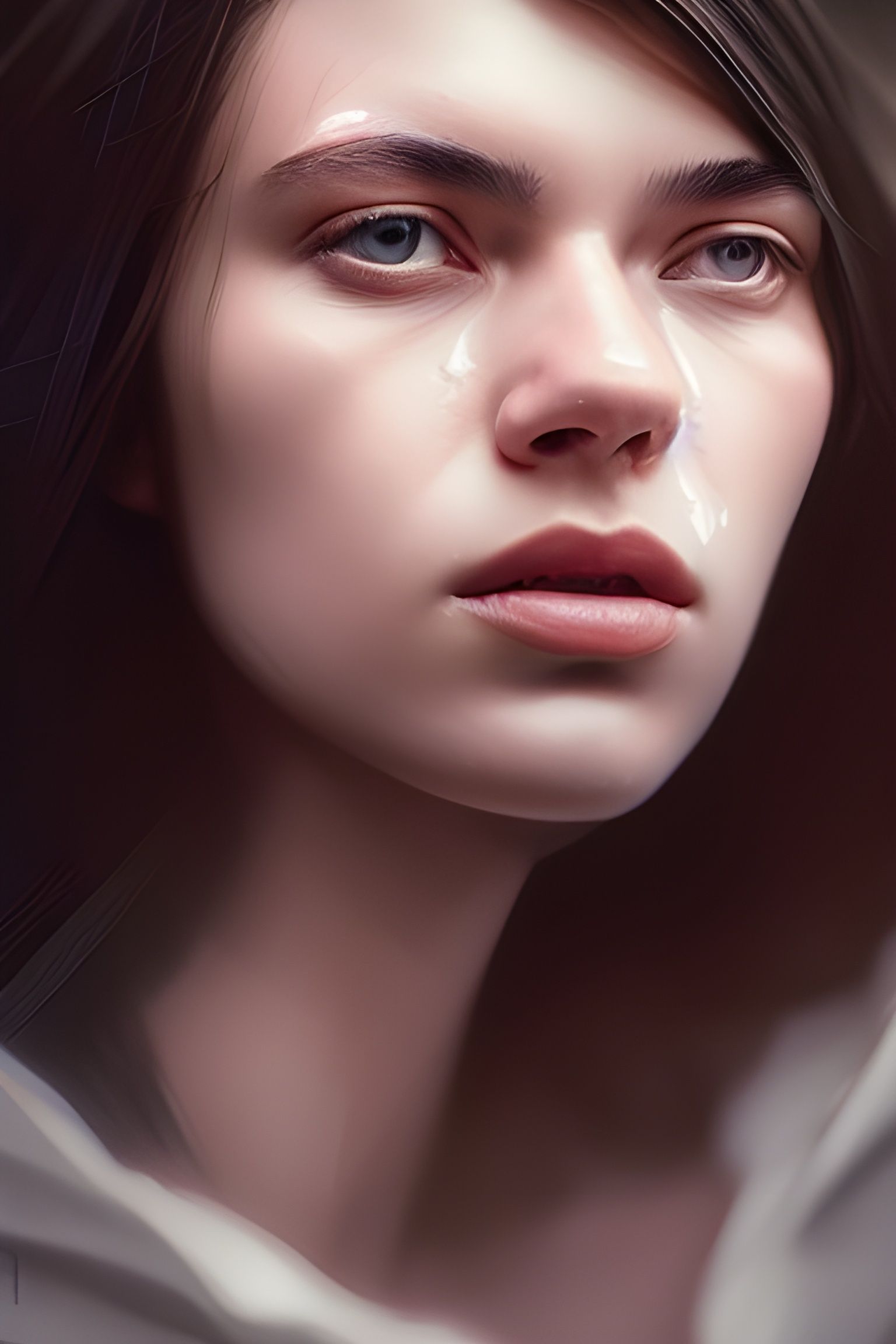 Detailed Portrait in Natural Lighting, Sharp Focus