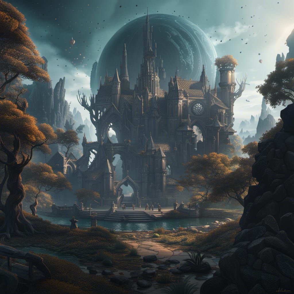 Gaia Dedication: Detailed Matte Painting in Deep Color