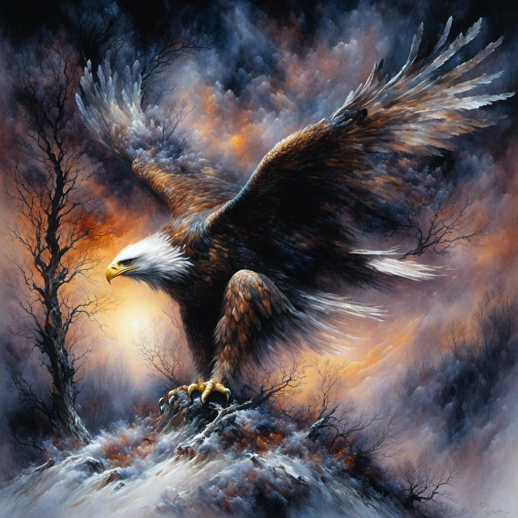Spirits of Nature - Majestic and mystic Bald Eagle