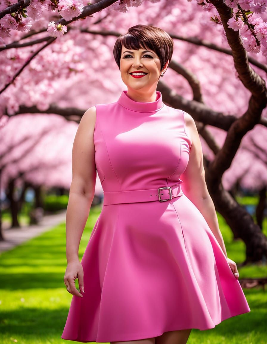 Sakura Goddess in Pastel Hues