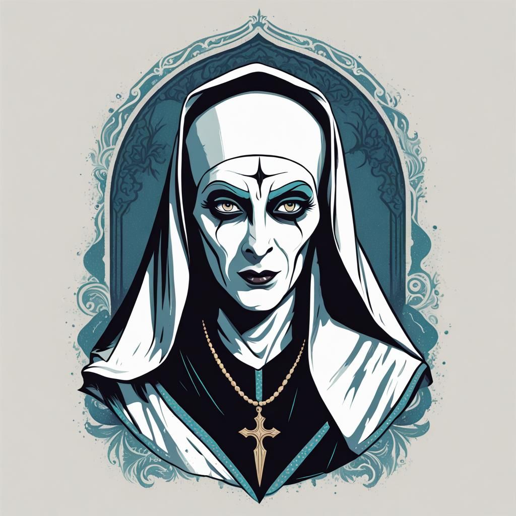 Retro T-Shirt Design: Valak on Arabian Horse