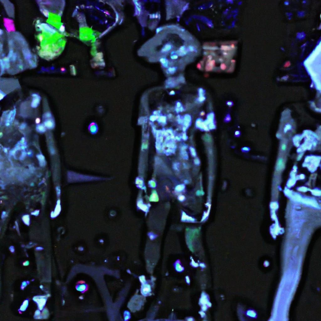 Cyberpunk Claymation Puppets Gazing at Stars