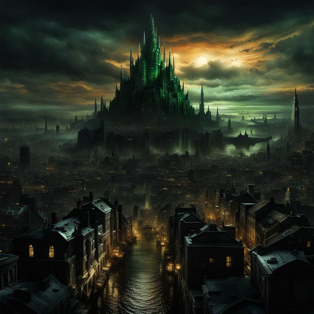 Epic Nightmare City of R'lyeh: Digital Matte Painting