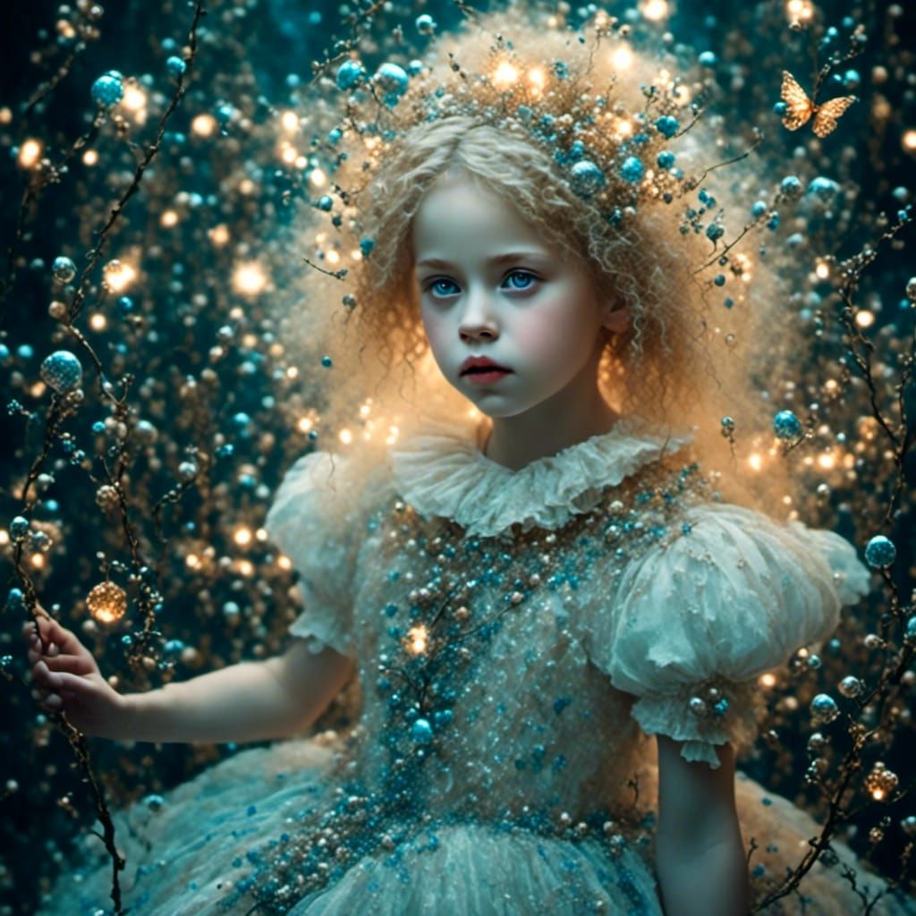 Creepy Cute Alice in Wonderland with Bioluminescence