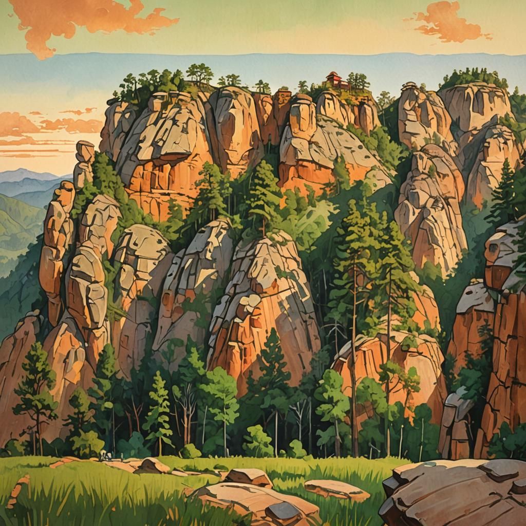 Paha Sapa: Romantic Landscape Painting of the Black Hills