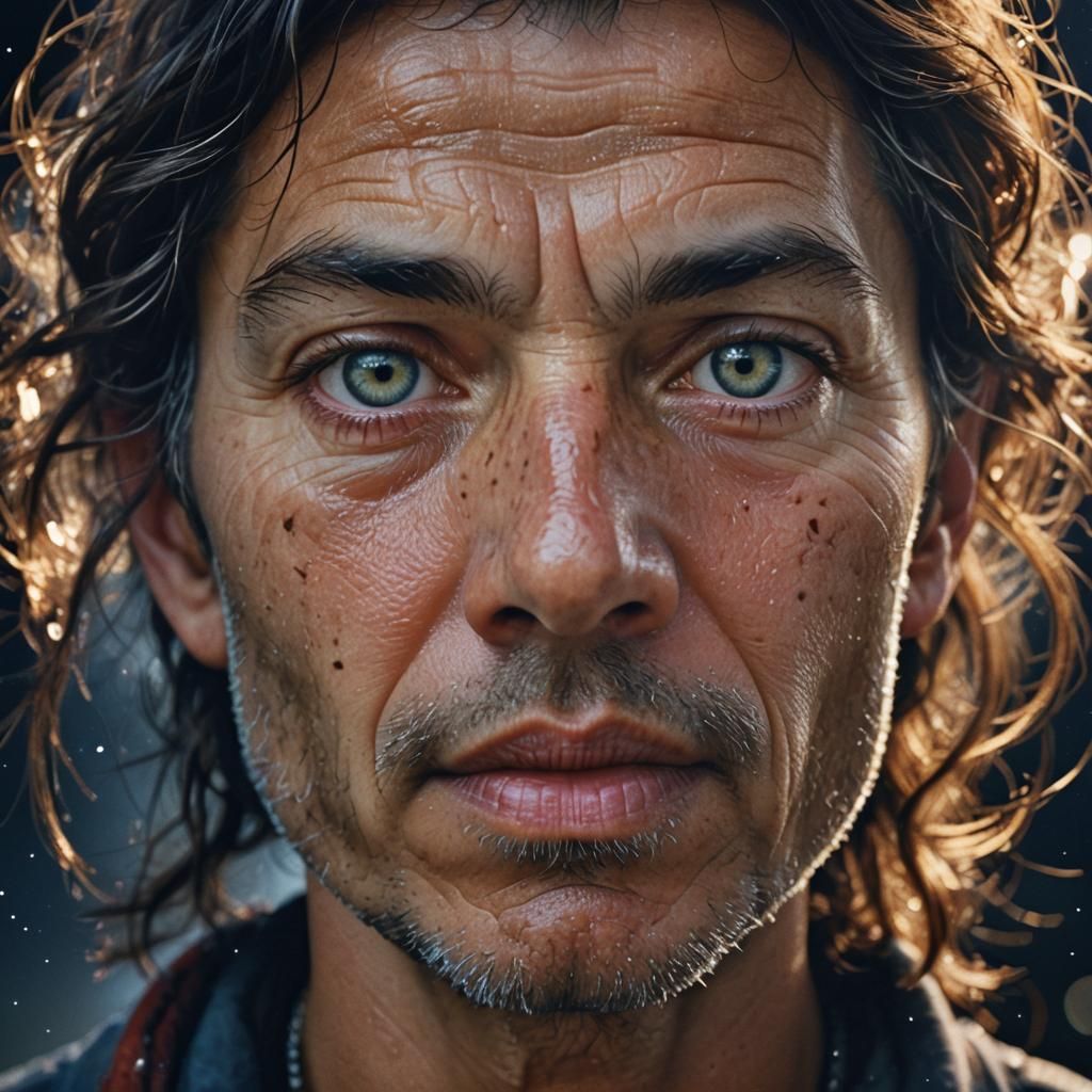 Night Sky Portrait in Professional Photography Style