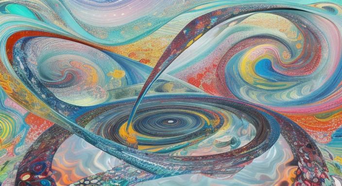 Kaleidoscopic Garden in Surrealist Digital Art