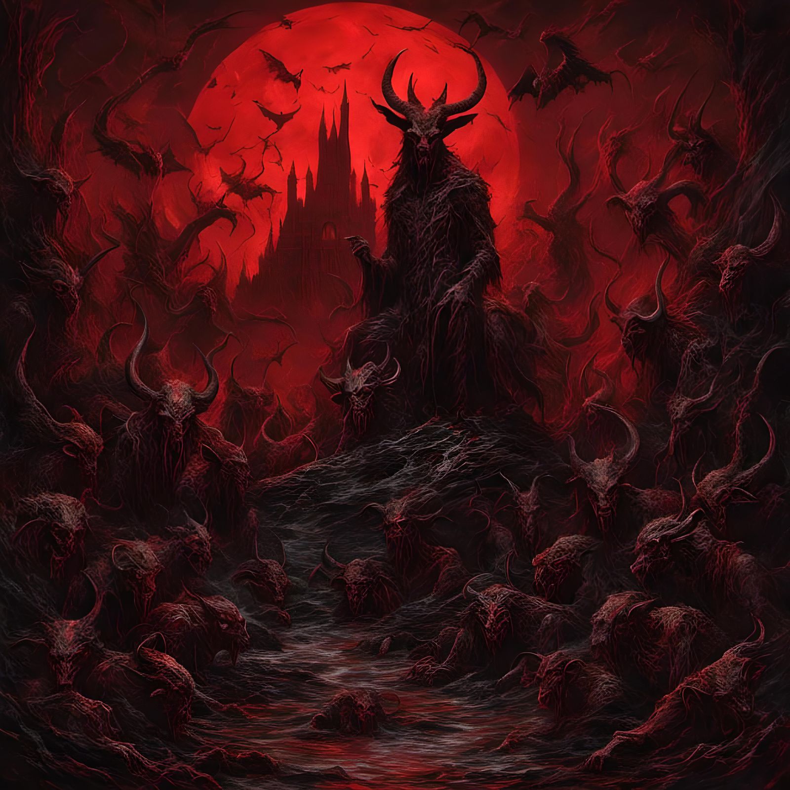 Infernal Gates of Hell Horror Landscape