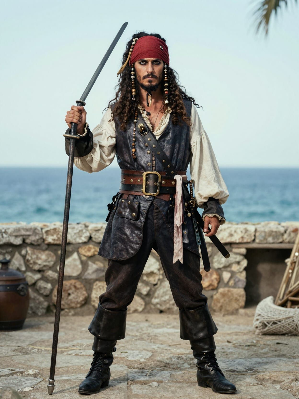 Full Body Mediterranean Pirate from 1800 Years Ago