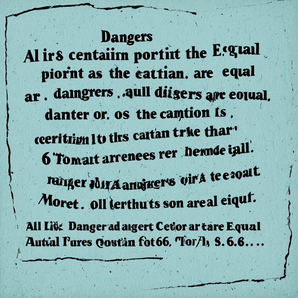 Dangers are Equal: AI Generated Concept Art