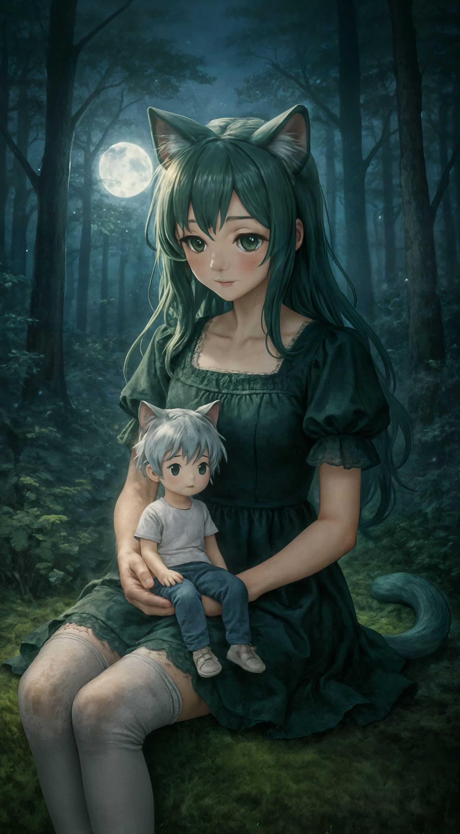 Yuki Nara (奈良) holding a Doll which resembles North