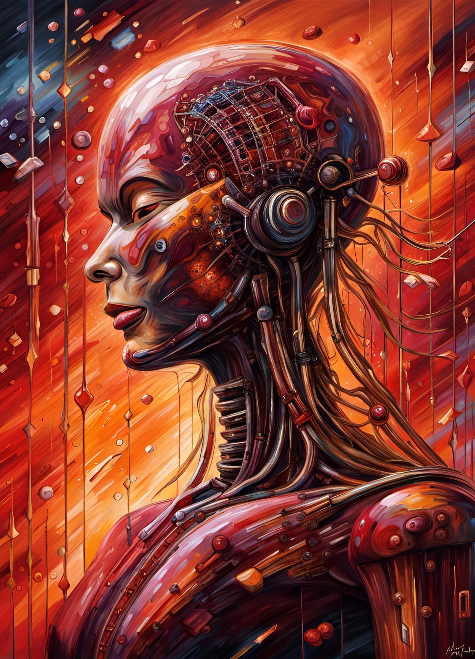 Quantum Computing Creates Advanced AI: Crimson Sunset