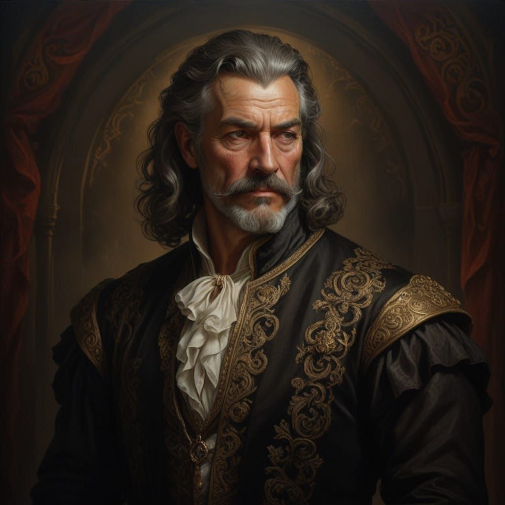 Renaissance Nobleman in Heroic Fantasy Style