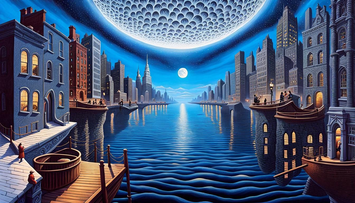 10 pictures (4): Similar Rob Gonsalves was born in Toronto, Canada. Painter of surrealist paintings with a photorealisti...