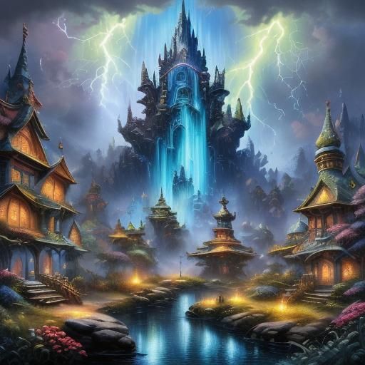 Sango: African God of Thunder in Detailed Painting