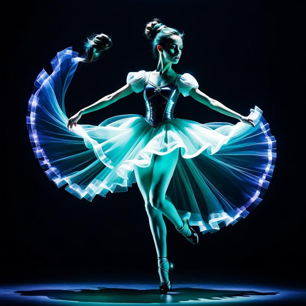 Translucent Silhouette in Celestial Dreamscape Art