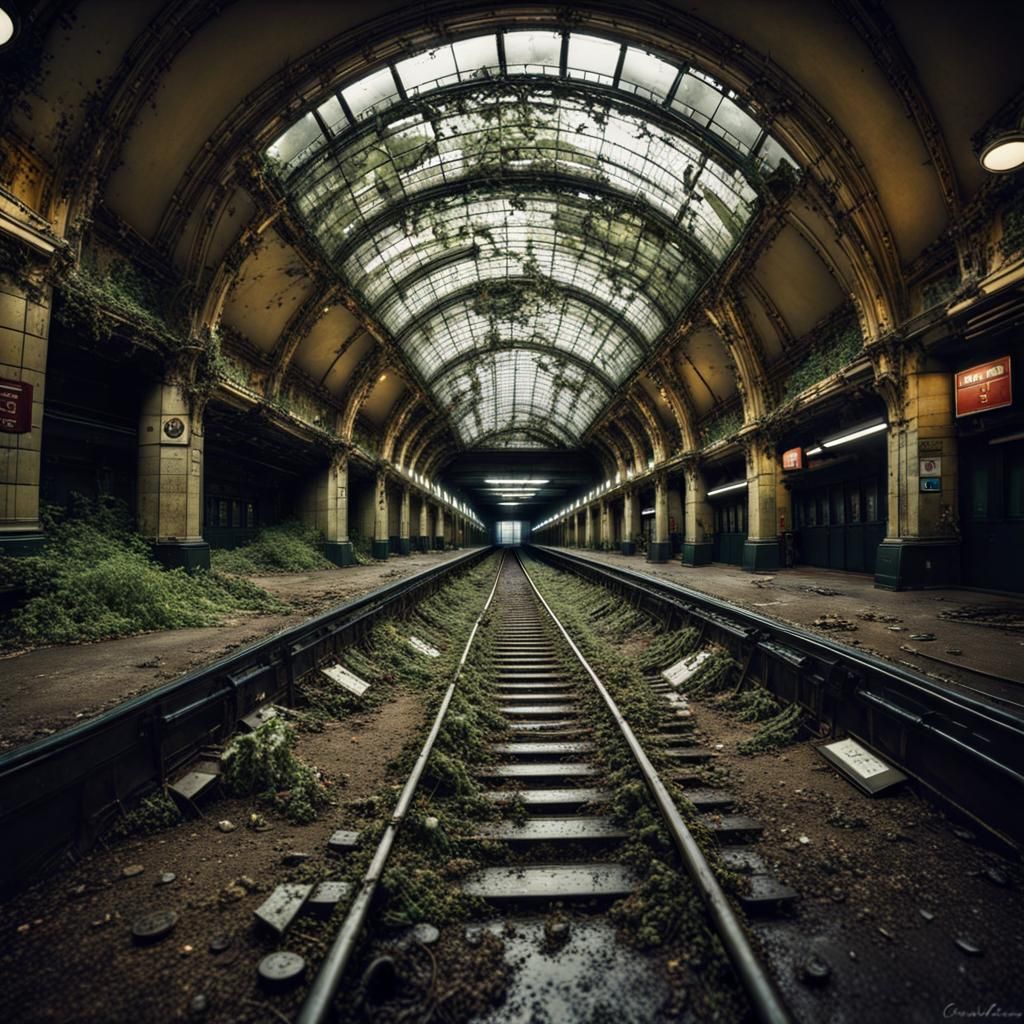 Post-Apocalyptic Paris Metro: Abandoned Chatelet Les Halles