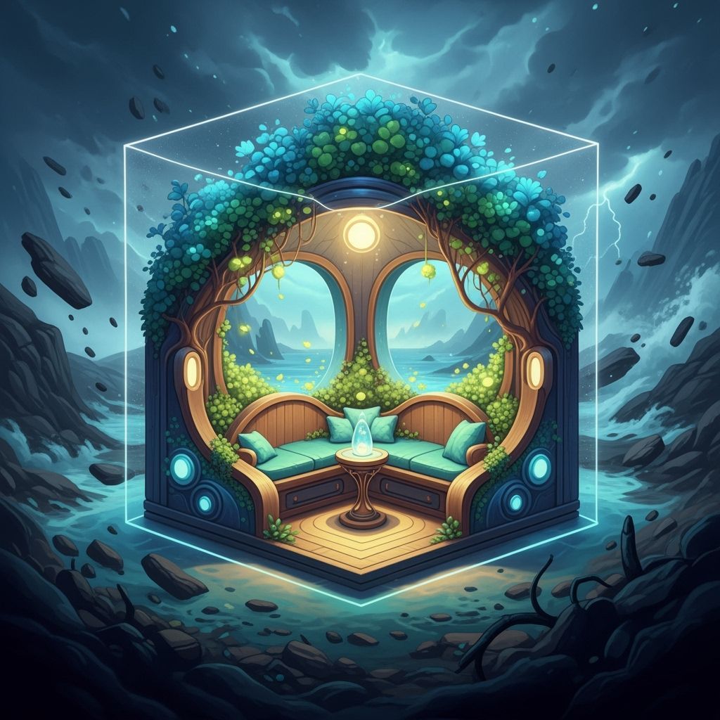 Serene Corner Radiating Calmness and Tranquility