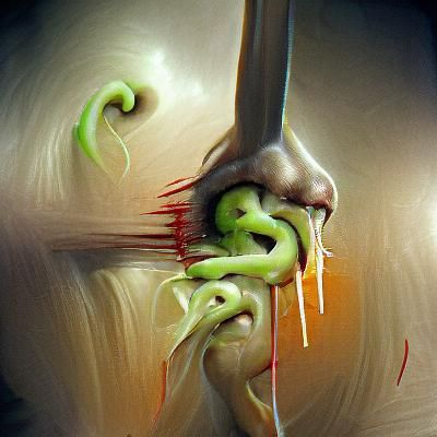 Grotesque Honeydew Impalement: A Sinister Contortion