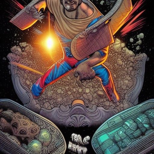 Taco in Comic Book Art Style