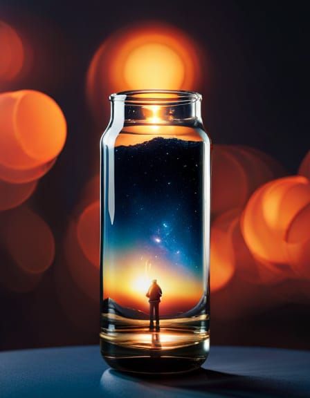 Galaxy in a Bottle: Miniature World Photography