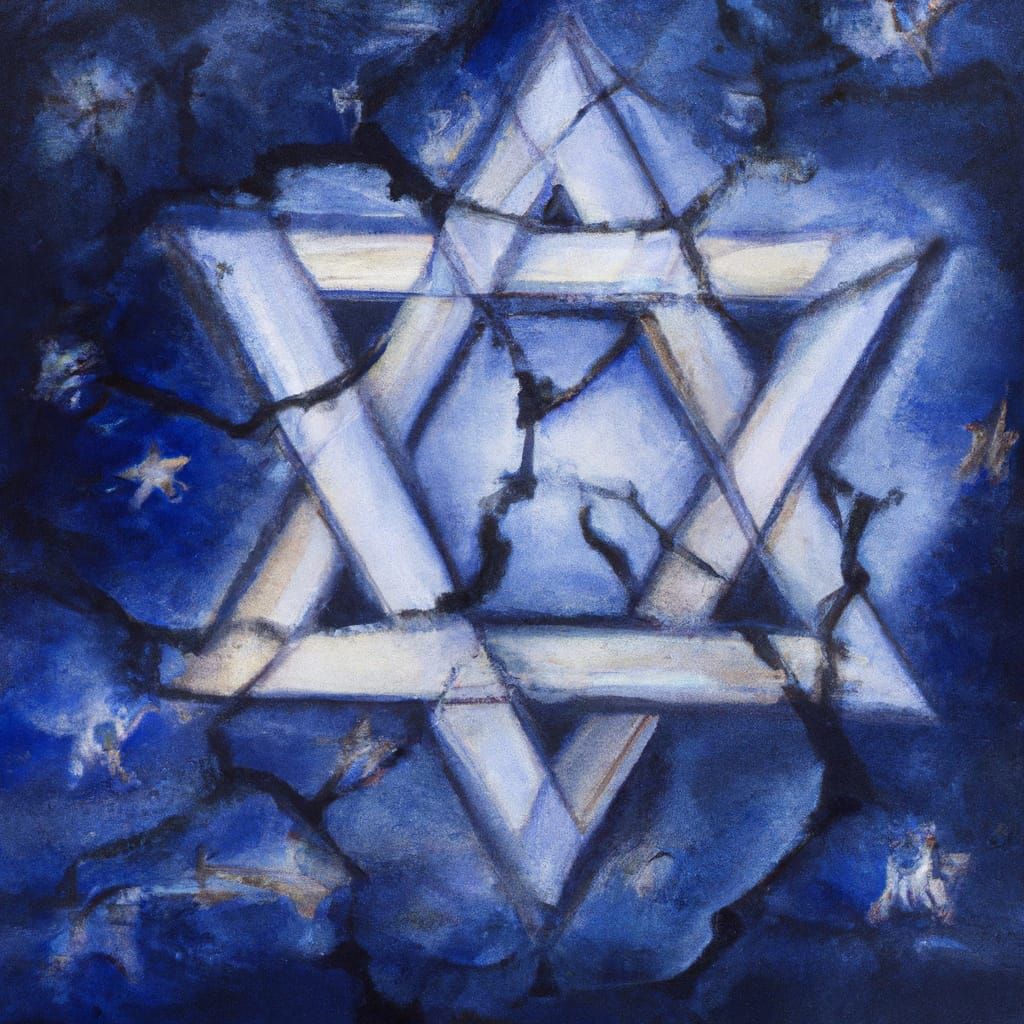 Bandaged Star of David in Ethereal Style