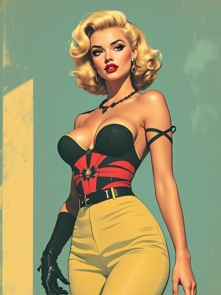 1950s Pin-Up in DeCarlo and Cooke Style