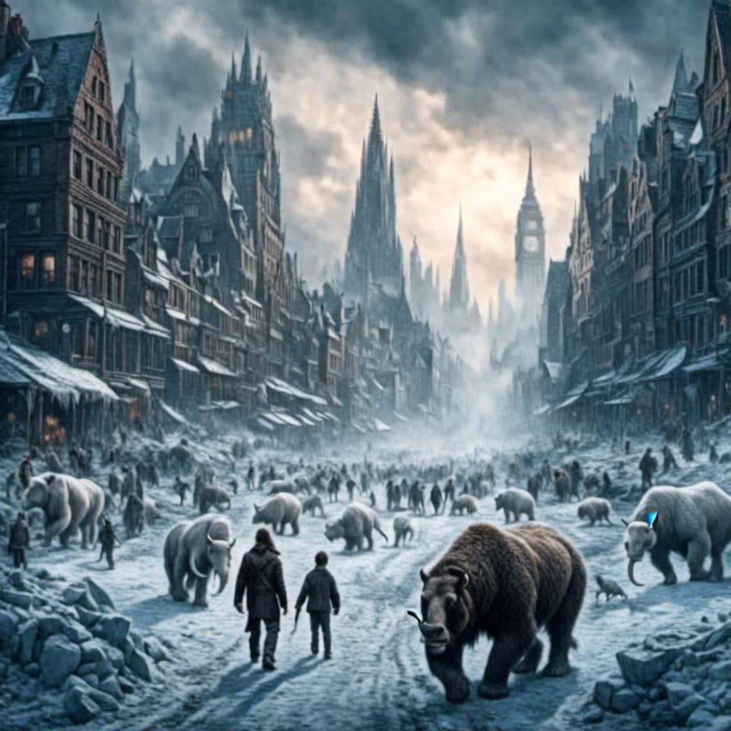 Boston Ice Age Apocalypse: A Frozen Cityscape