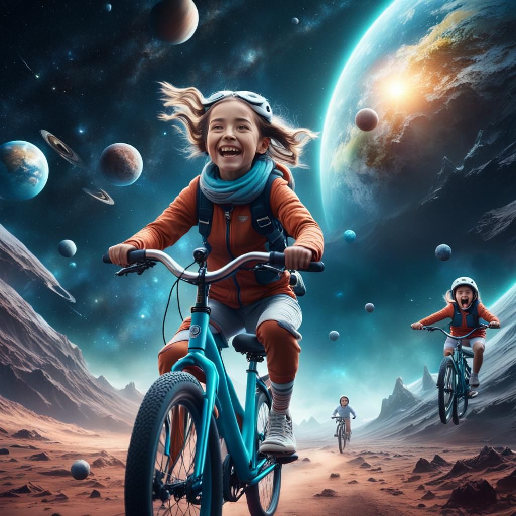 Children's Space Ride: A Digital Matte Painting