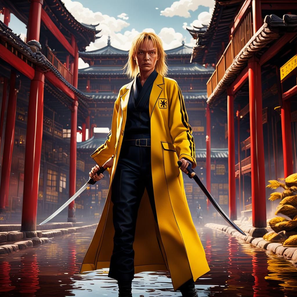 Kill Bill Inspired Detailed Matte Painting