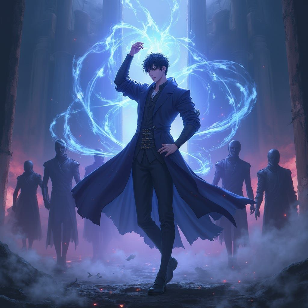 Hero Surrounded by Magic, Anime Fantasy Style