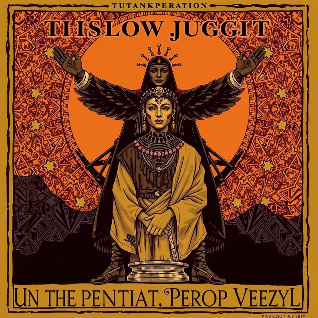 Harlequin, Geisha, and Tutankhamun in Photorealistic Full Bo...