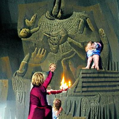 Disturbing Moloch Ritual: A Symbolic Sacrifice