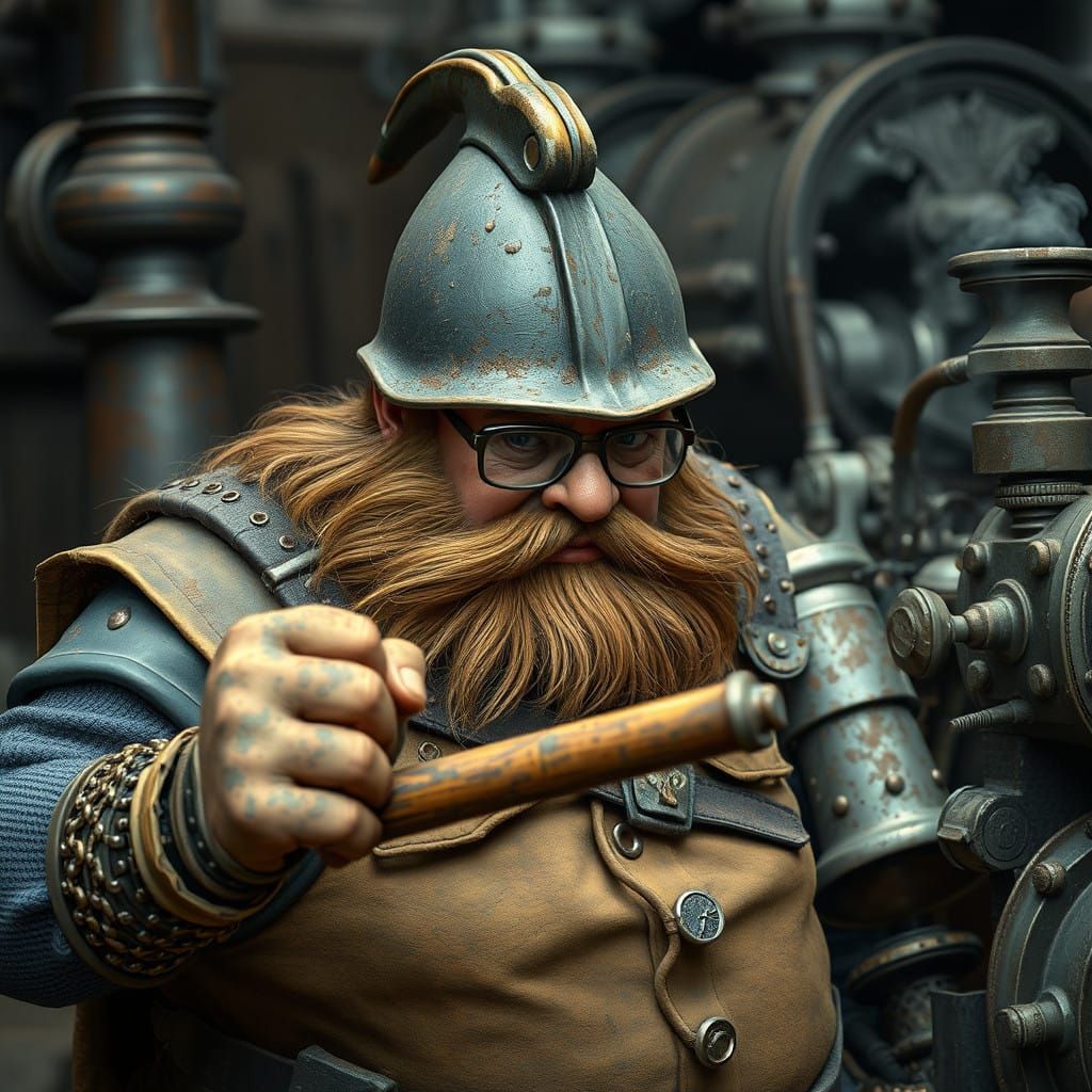 Dwarf Crafts in Steampunk Workshop