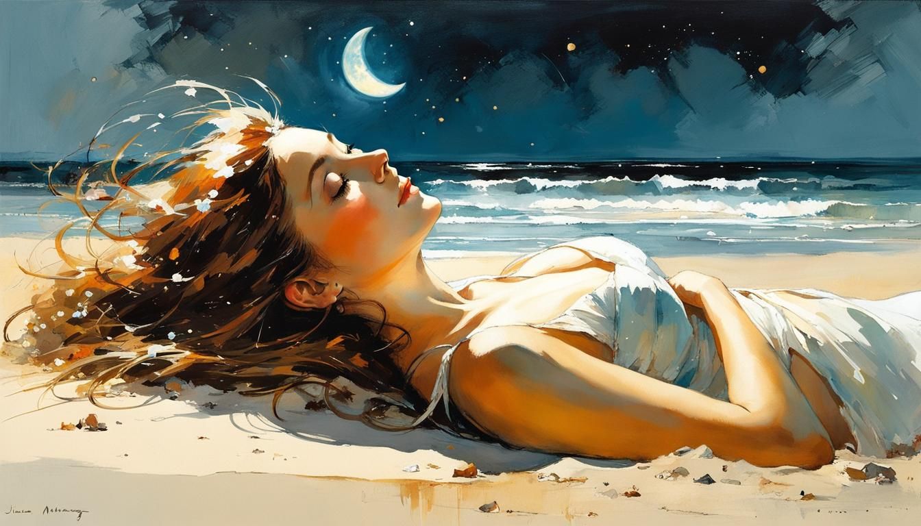 Julia: Ethereal Portrait Inspired by Fantasy Masters