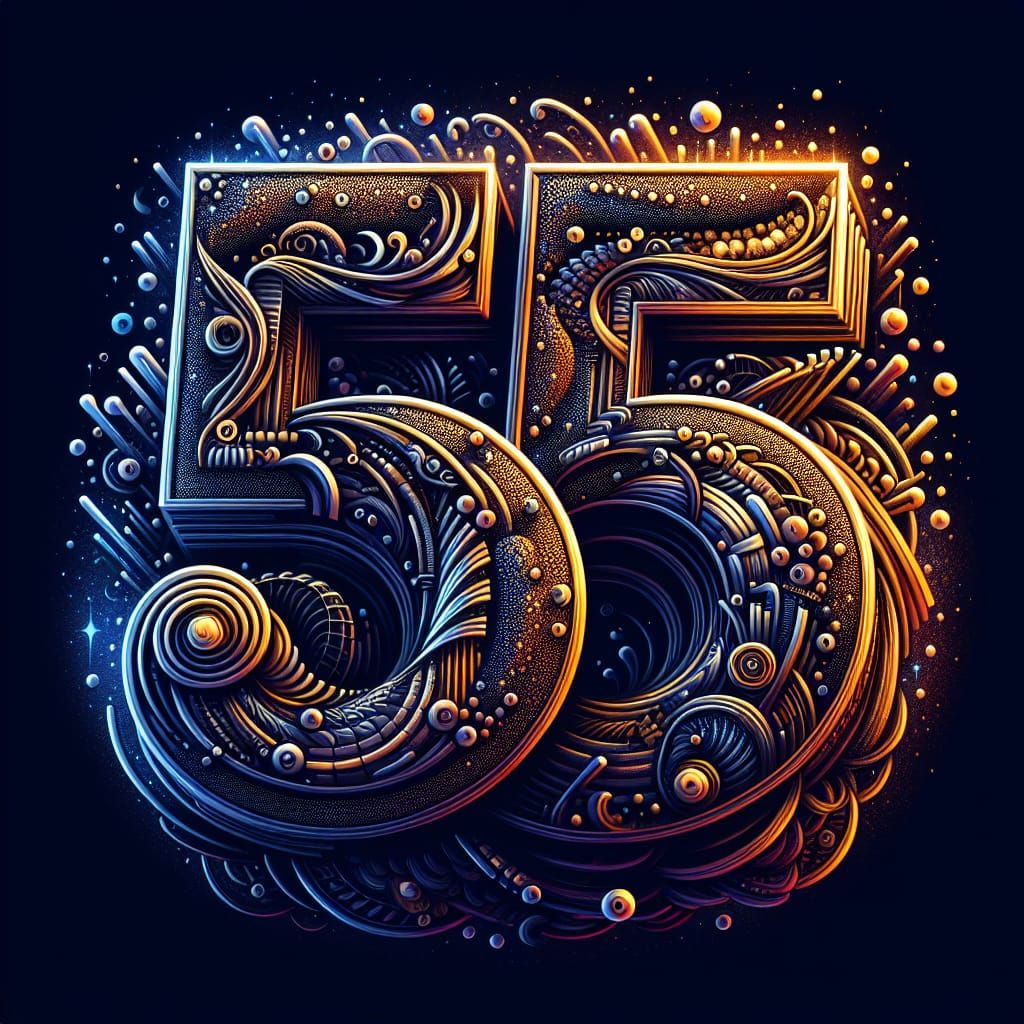 Epic Cinematic Logo Design for Number 55