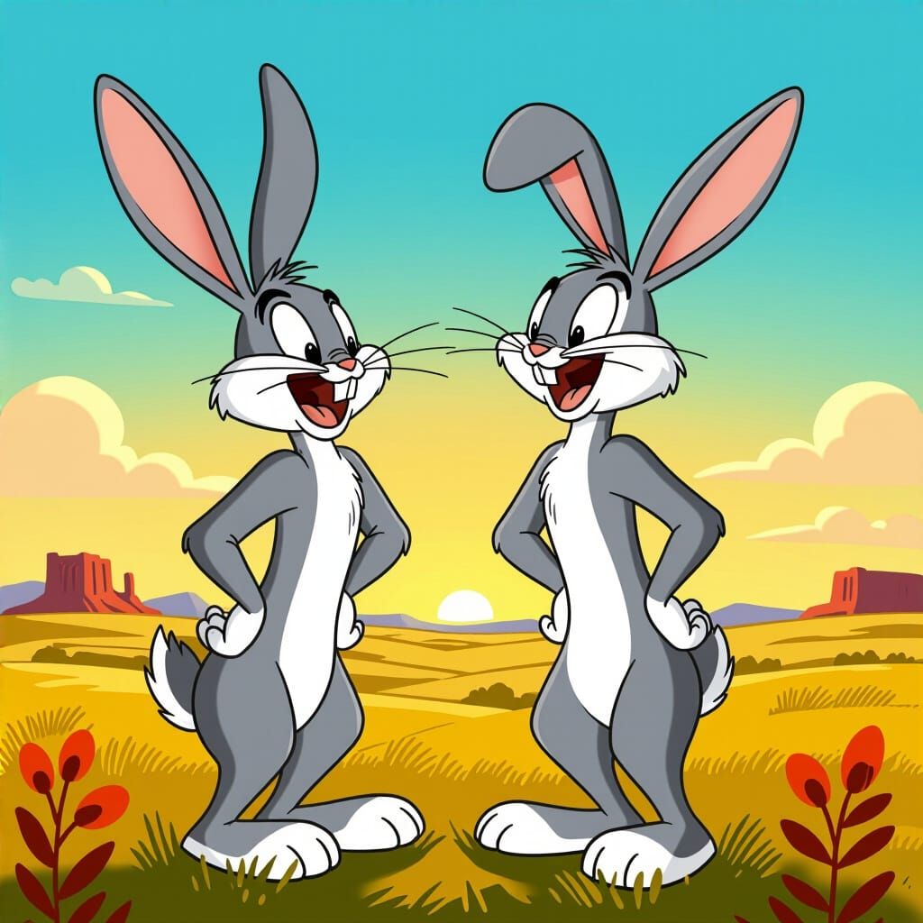 Laughing Jack Rabbit in Fleischer Brothers Style