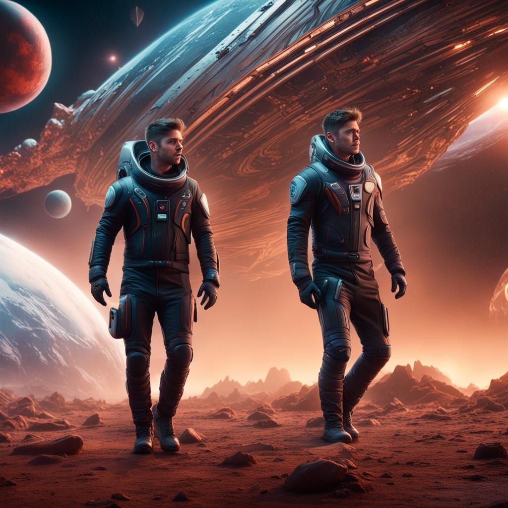 Sci-Fi Space Exploration Movie Scene in Unreal Engine 5