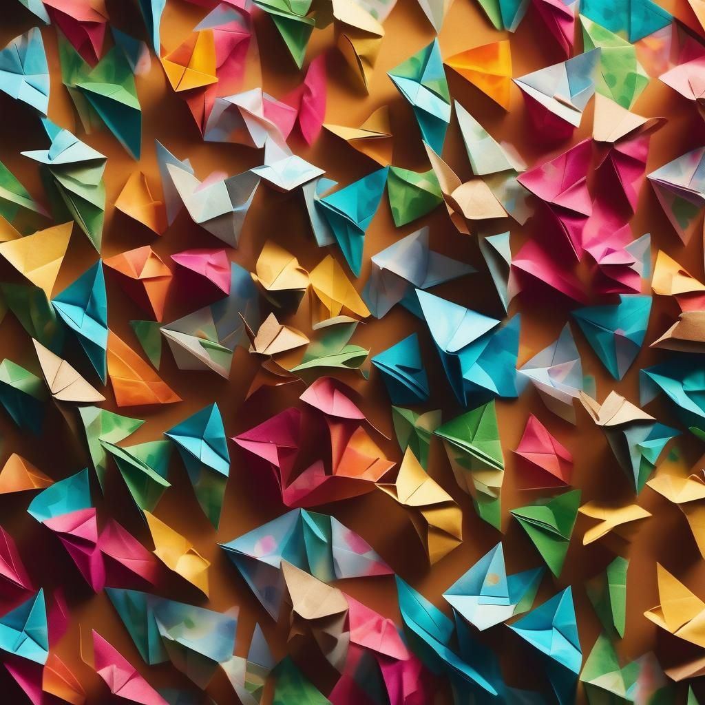 Wild Spirit Origami Papercraft in Soft Focus