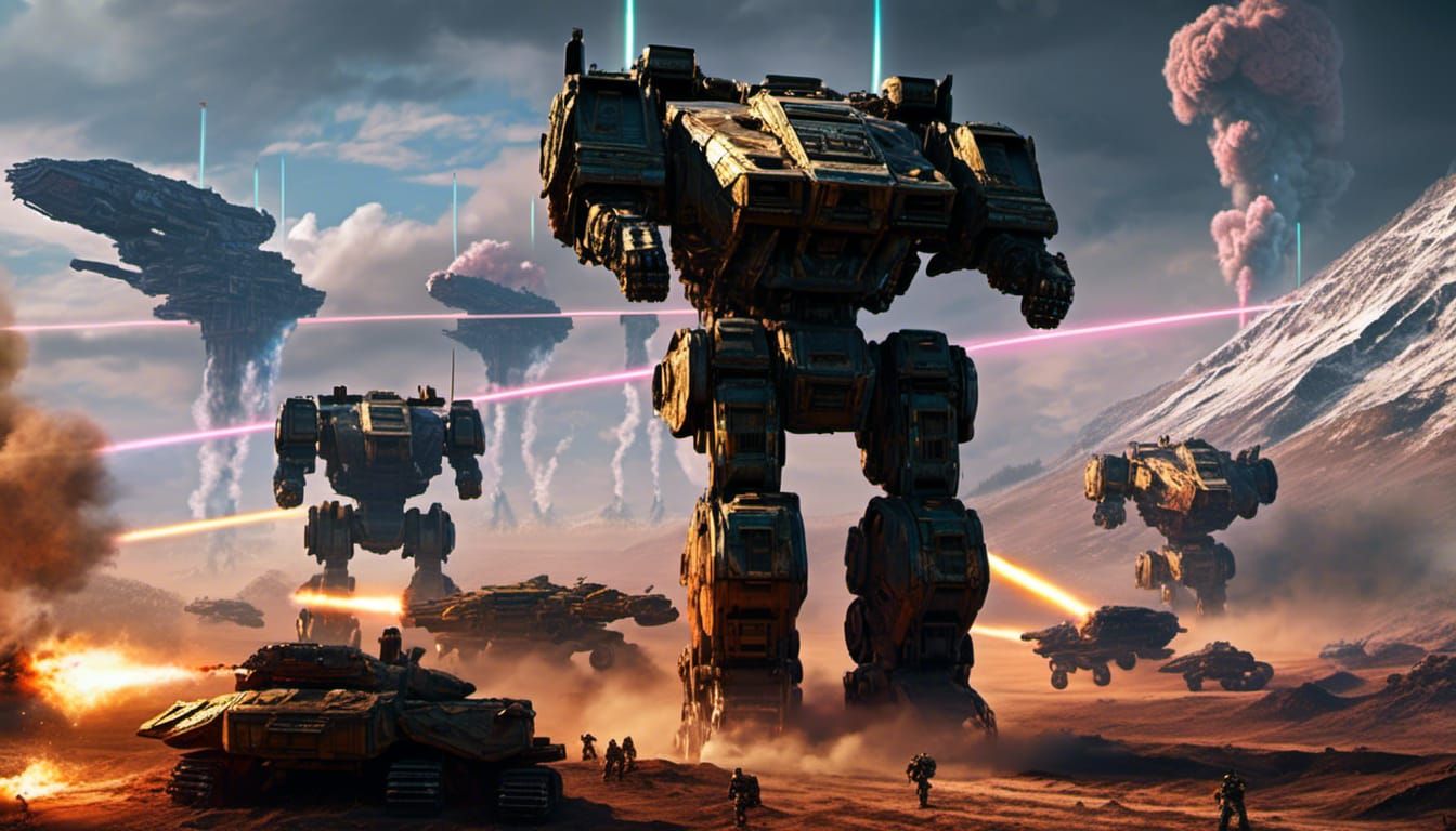 Mechwarrior Battle in Murraypunk Style, Nuclear Explosion