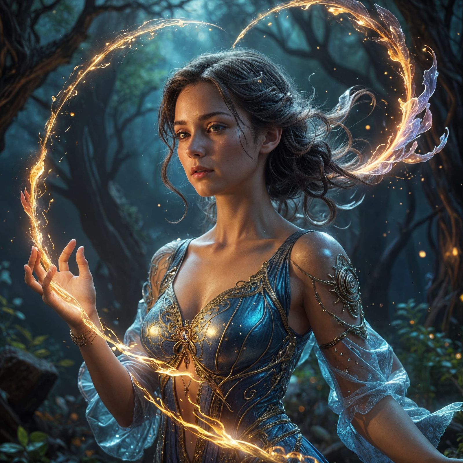 Ethereal Goddess Dances to Infinity's Beat in Vibrant 3D Cin...