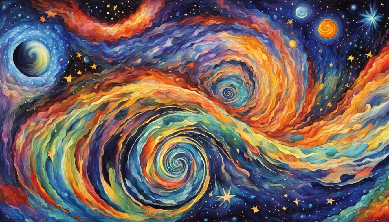 From a swirling vortex...