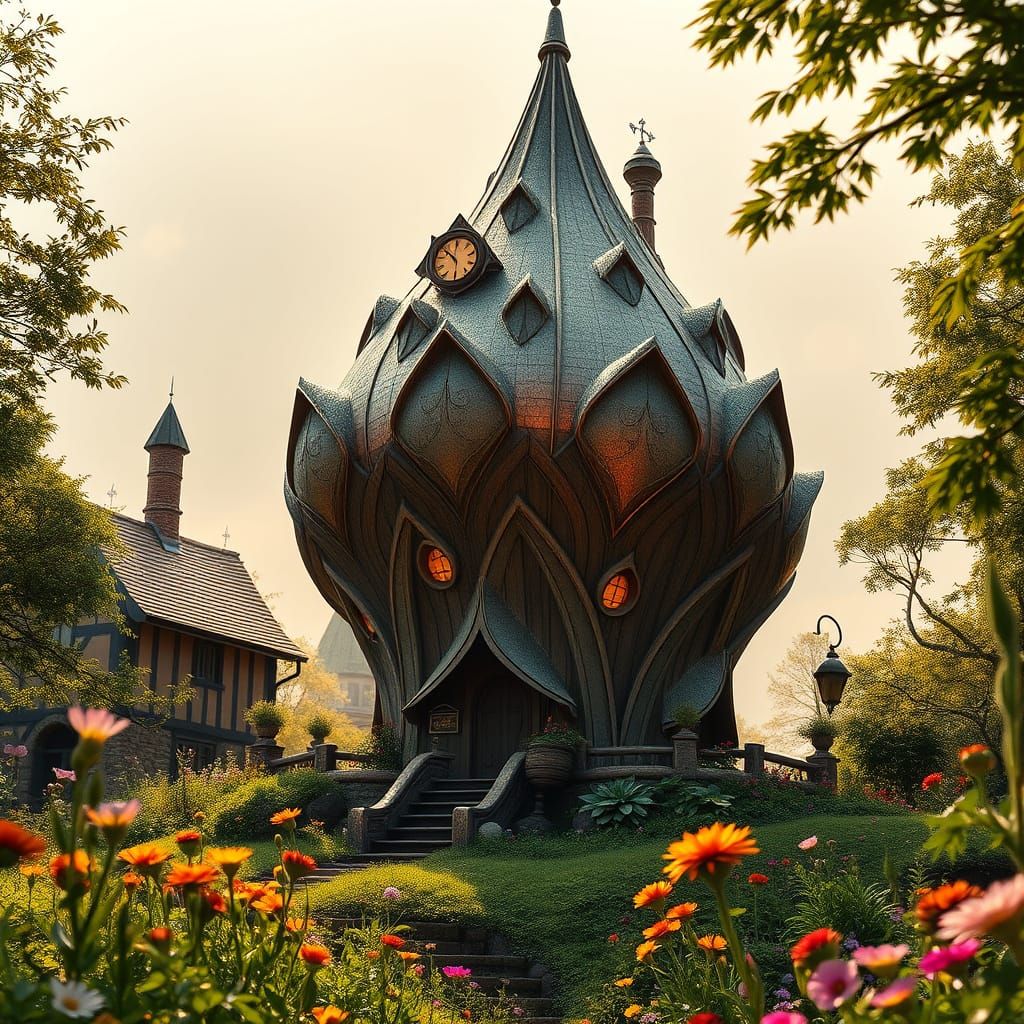 Surreal Elf Ville Residence in Whimsical Onions Style