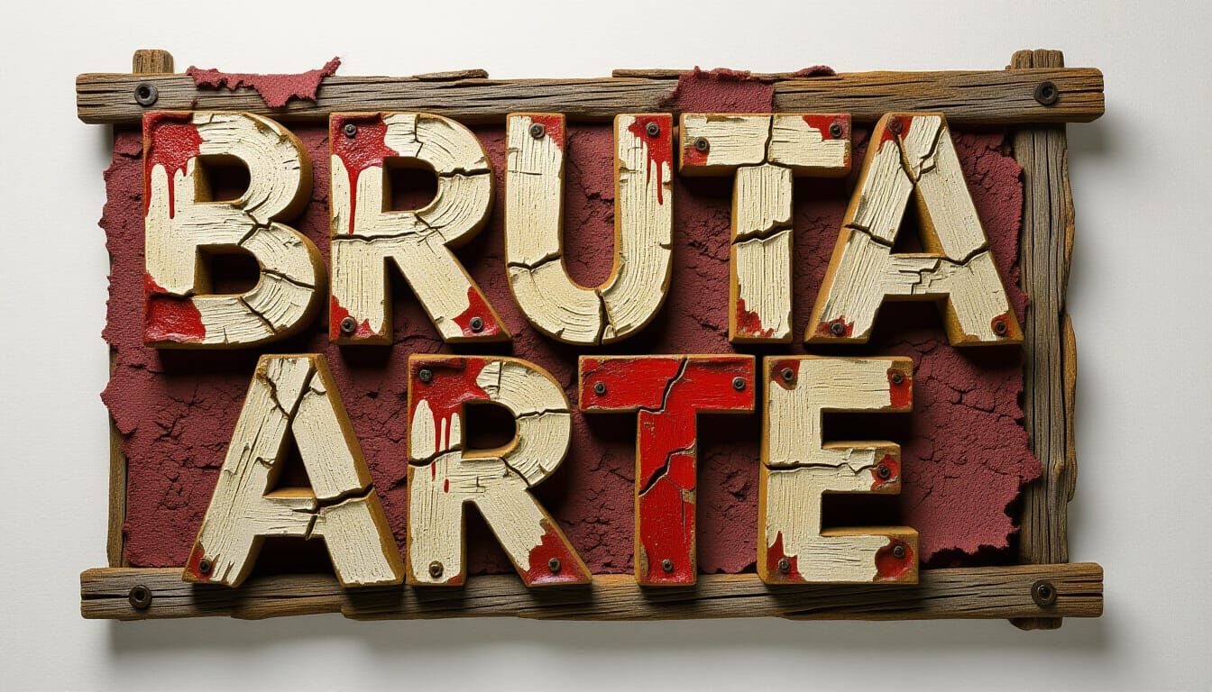 Bruta Arte: A 3D Logo in Brutalist Style