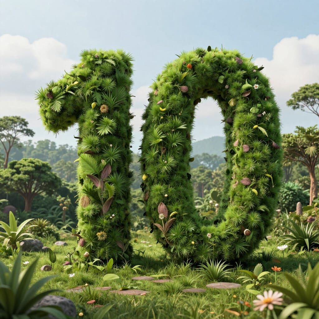 Giant Numbers 10 and 2013 by Amazon Cliff