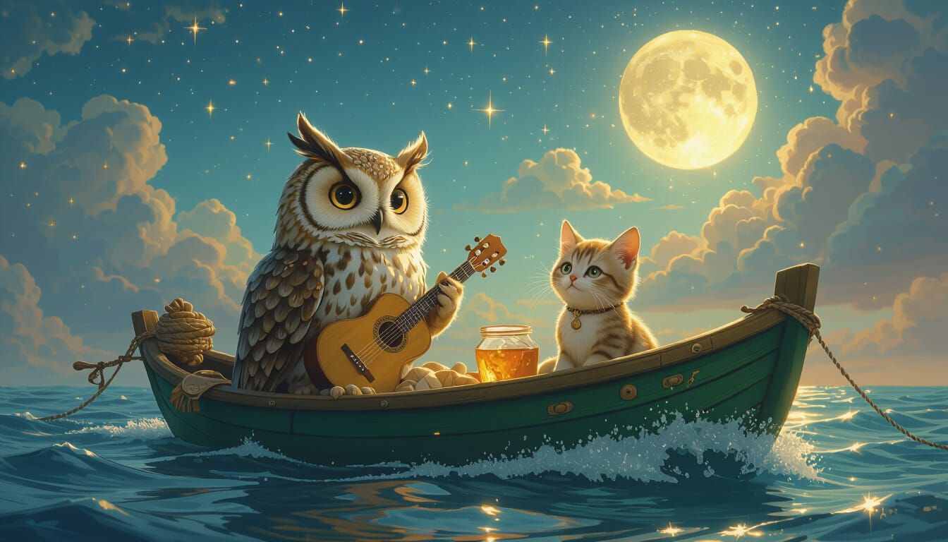 The Owl and the Pussycat sailed away